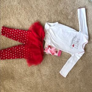 Baby girl’s Valentine’s Day outfit
